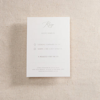 Simple Elegance Foiled Invitation Insert Card