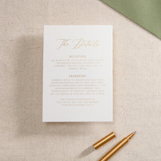 Simple Elegance Foiled RSVP Card