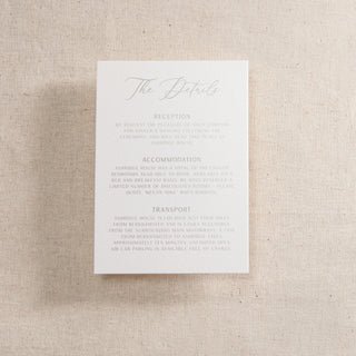 Simple Elegance Foiled RSVP Card