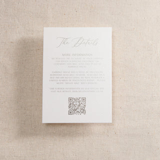 Simple Elegance Foiled Invitation Insert Card