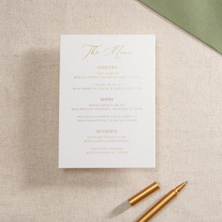 Simple Elegance Foiled RSVP Card