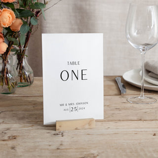 Simple Elegance Bold Table Number Cards