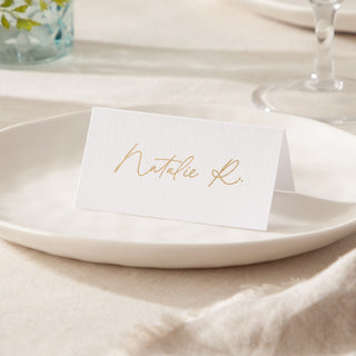 Autograph Foiled Place Cards