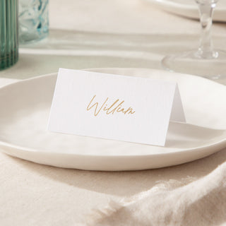 Autograph Foiled Place Cards