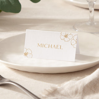 Blossom Foiled Place Cards