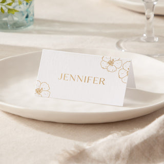 Blossom Foiled Place Cards