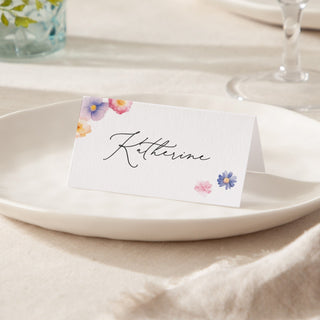 Pressed Floral Place Cards