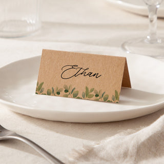 Watercolour Eucalyptus Place Cards