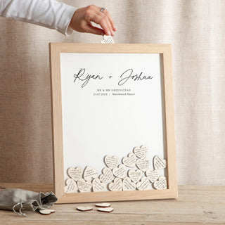 Autograph Drop Top Frame Wedding Guest Book