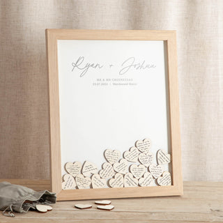 Autograph Foiled Drop Top Frame Wedding Guest Book