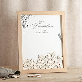 Meadow Drop Top Frame Wedding Guest Book