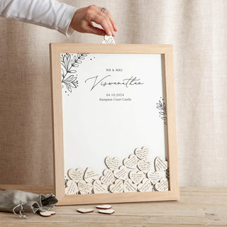 Meadow Drop Top Frame Wedding Guest Book