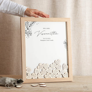 Meadow Drop Top Frame Wedding Guest Book