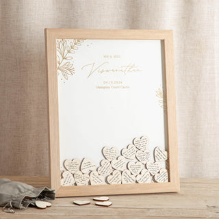 Meadow Foiled Drop Top Frame Wedding Guest Book