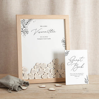 Meadow Drop Top Frame Wedding Guest Book