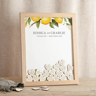 Sicily Drop Top Frame Wedding Guest Book