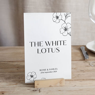 Blossom Wedding Table Name Cards