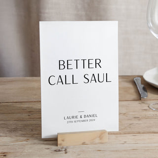 Modern Elegance Wedding Table Name Cards