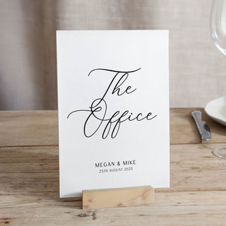 Simple Elegance Wedding Table Name Cards