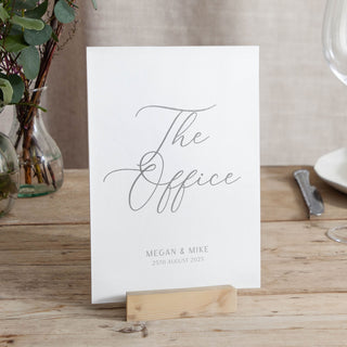 Simple Elegance Foiled Wedding Table Name Cards