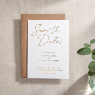 Autograph Foiled Save the Date