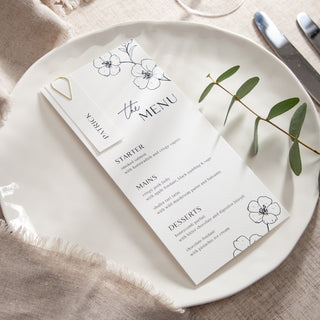 Blossom Wedding Menus