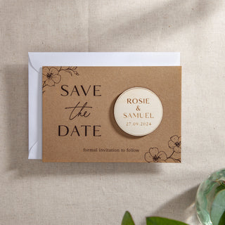 Blossom Save the Date with Magnet