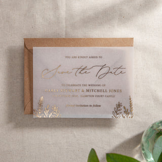 Meadow Foiled Save the Date