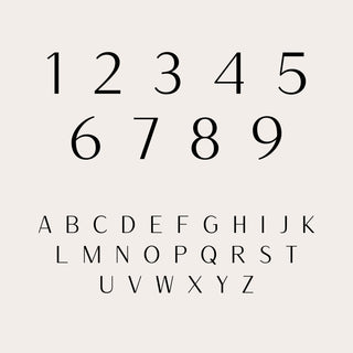 Modern Elegance Wedding Table Number Cards