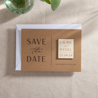 Modern Elegance Save the Date with Magnet