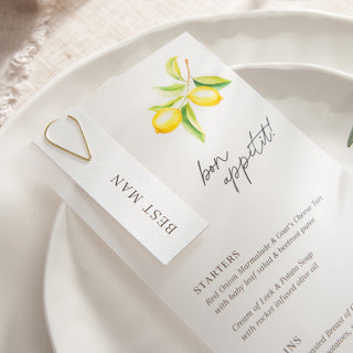 Sicily Wedding Menus