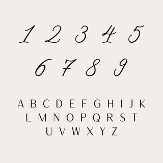 Simple Elegance Foiled Wedding Table Number Cards