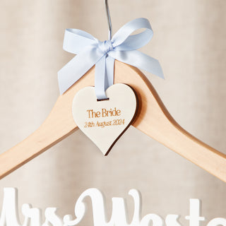 Personalised Wooden Wedding Dress Hanger